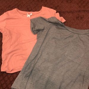 Two t-shirt’s, ones from forever 21 (green)